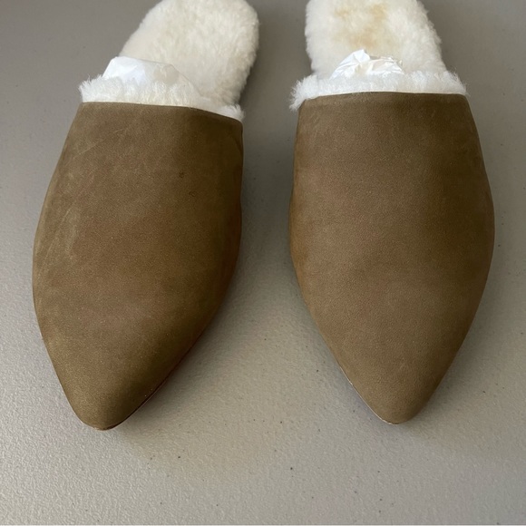 JENNI KAYNE Shearling Lined Mule SlipOn Laurel Women's Flats Size EU41 US10.5-11 - Picture 4 of 11